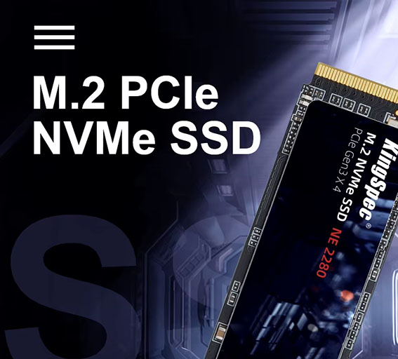 M.2, NMVe 2280, PCIe 3,0